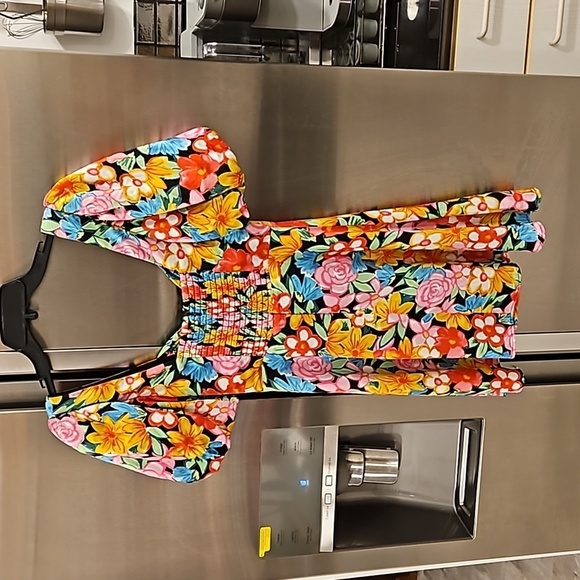 💕FOR LOVE & LEMONS💕 Mallory Mini Dress Multi-Color Vintage Floral Print XS NWT - Picture 12 of 16